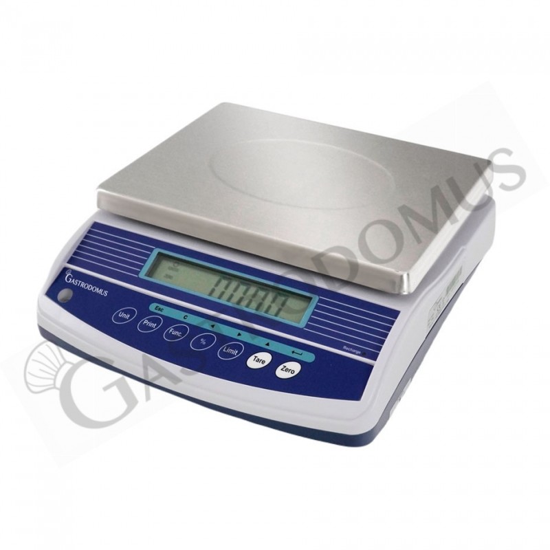 Bilancia controllo del peso portata 6 Kg precisione 0,2 g L 340 mm x P 320 mm x H 125 mm