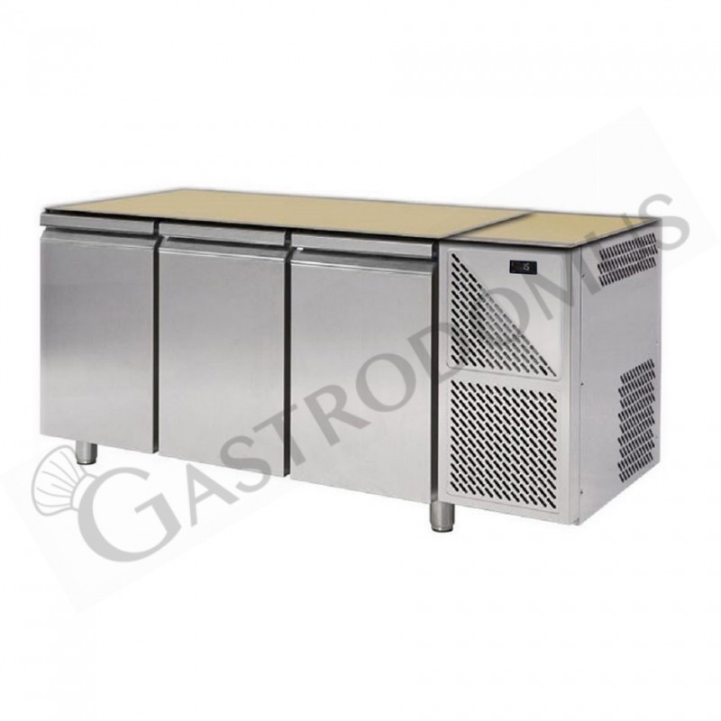 Tavolo Refrigerato senza top 3 porte 600 mm 0°C/+10°C