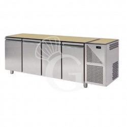 Tavolo Refrigerato senza top 4 porte 600 mm 0°C/+10°C