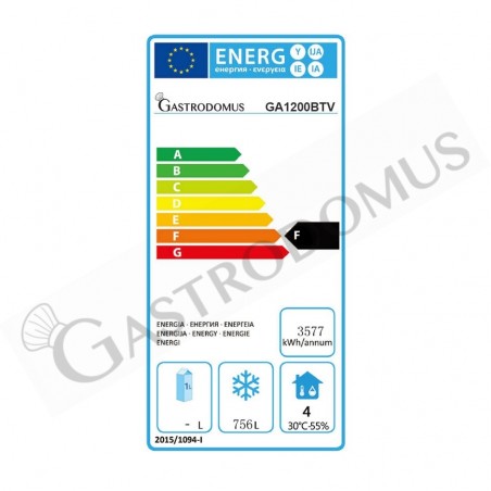 Scheda energetica Armadio Congelatore Ventilato -18°C/-22°C 1040 LT classe energetica D Scheda energetica Armadio Congelatore Ventilato -18°C/-22°C 1040 LT classe energetica D