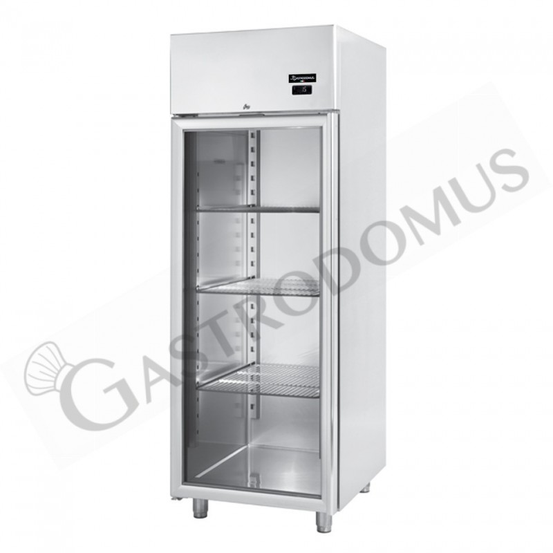Armadio Refrigerato Ventilato porta vetro 0°C/+10°C 600 LT