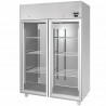 Armadio Refrigerato Ventilato Pesce/Caseificio 2 porte vetro -5/+10°C 1400 LT