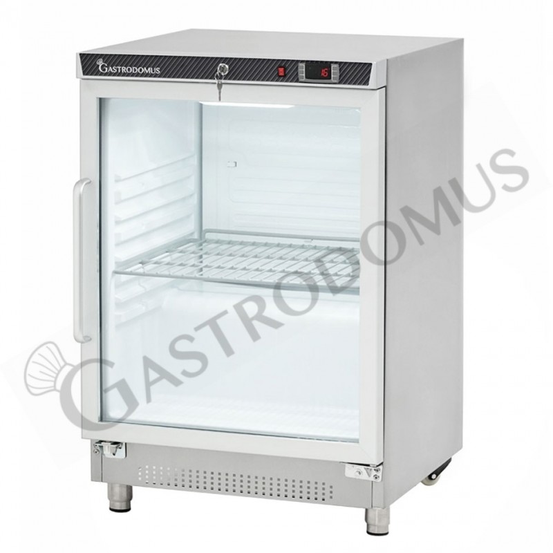 Armadio Refrigerato Statico in inox porta vetro -2°C/+8°C 120 LT
