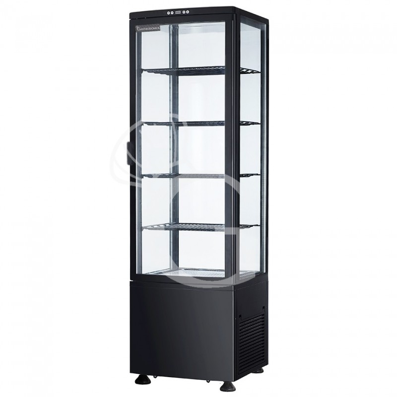 Espositore Refrigerato Ventilato nero Bibite 235 LT 0°C/+12°C classe energetica B