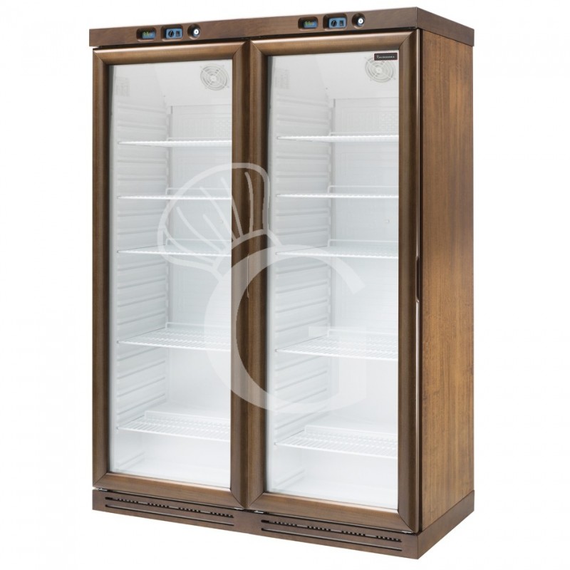 Cantina Vino Statica 5+5 ripiani 310 LT + 310 LT capacità 180 bottiglie +2°C/+8°C