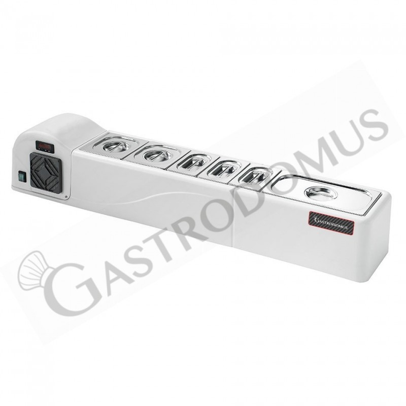 Refrigeratore da banco, L 1320 mm x P 245 mm x H 235 mm Refrigeratore da banco, L 1320 mm x P 245 mm x H 235 mm