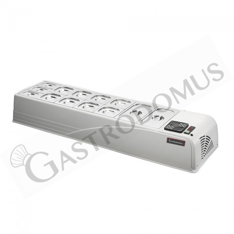 Refrigeratore da banco, L 1580 mm x P 450 mm x H 230 mm Refrigeratore da banco, L 1580 mm x P 450 mm x H 230 mm