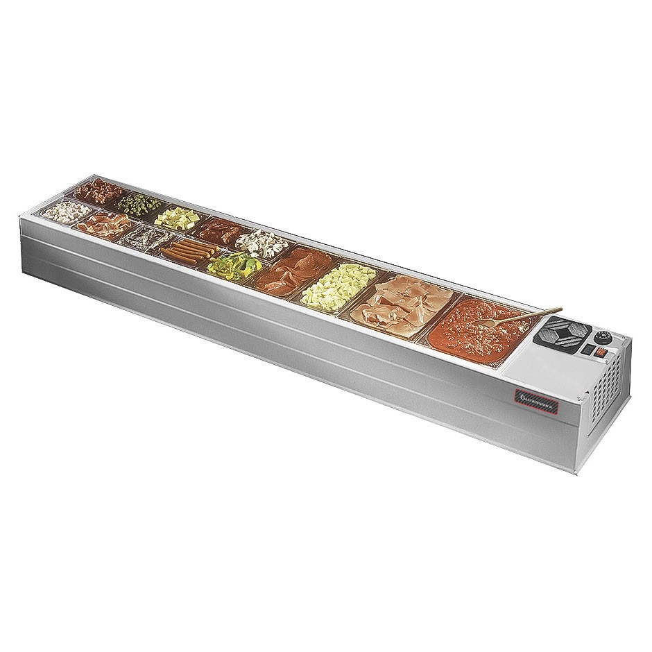 Refrigeratore da banco, L 2080 mm x P 410 mm x H 220 mm