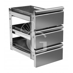 Supplemento 3 cassetti 1/3 (montati) per tavoli profondità 700 mm