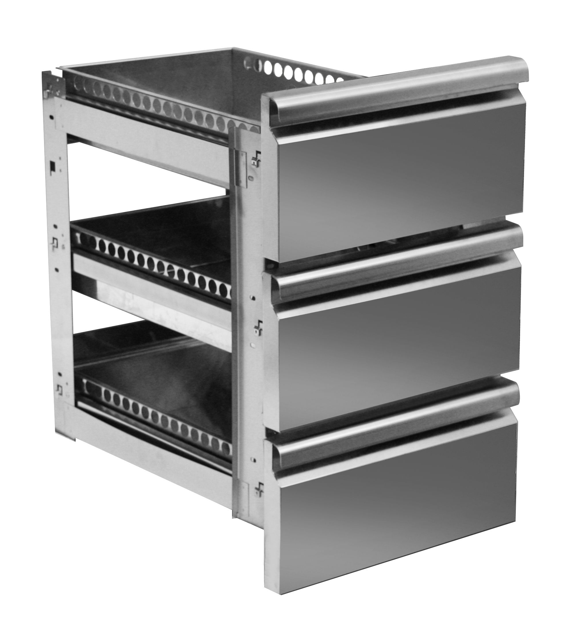 Supplemento 3 cassetti 1/3 (montati) per tavoli profondità 700 mm