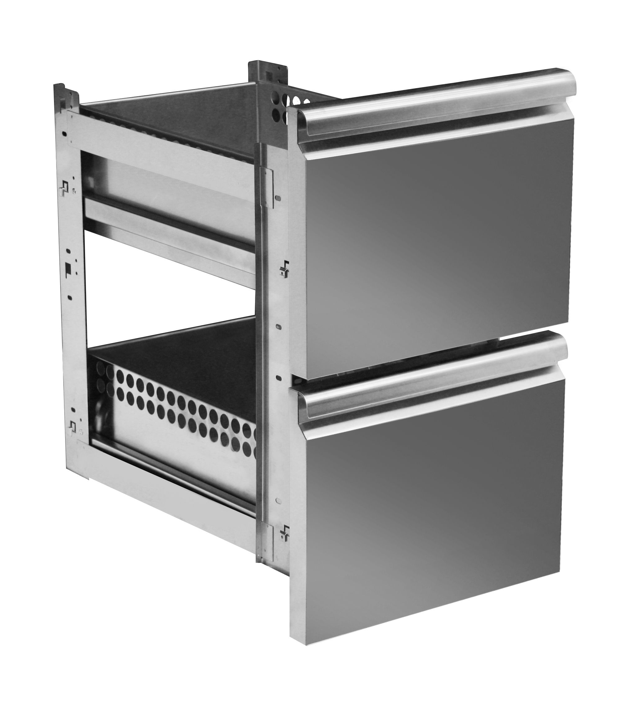 Supplemento 2 cassetti 1/2 (montati) per tavoli profondità 700 mm