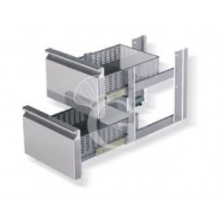 Kit 2 cassetti 1/2 + 1/2 (montati) per tavoli profondità 700 mm