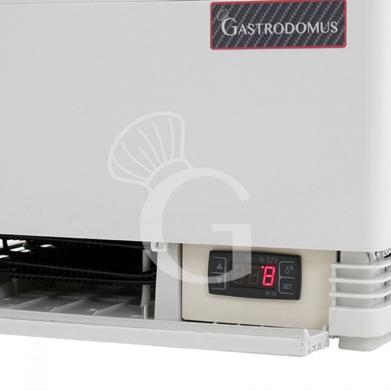 Espositore Refrigerato Ventilato Bibite 58 LT 0°C/+12°C classe energetica B. Particolare display.