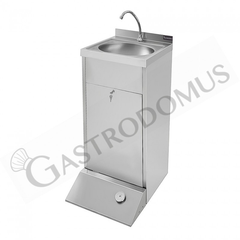Lavamani su mobile a pedale - L 450 mm x P 550 mm x H 855 mm