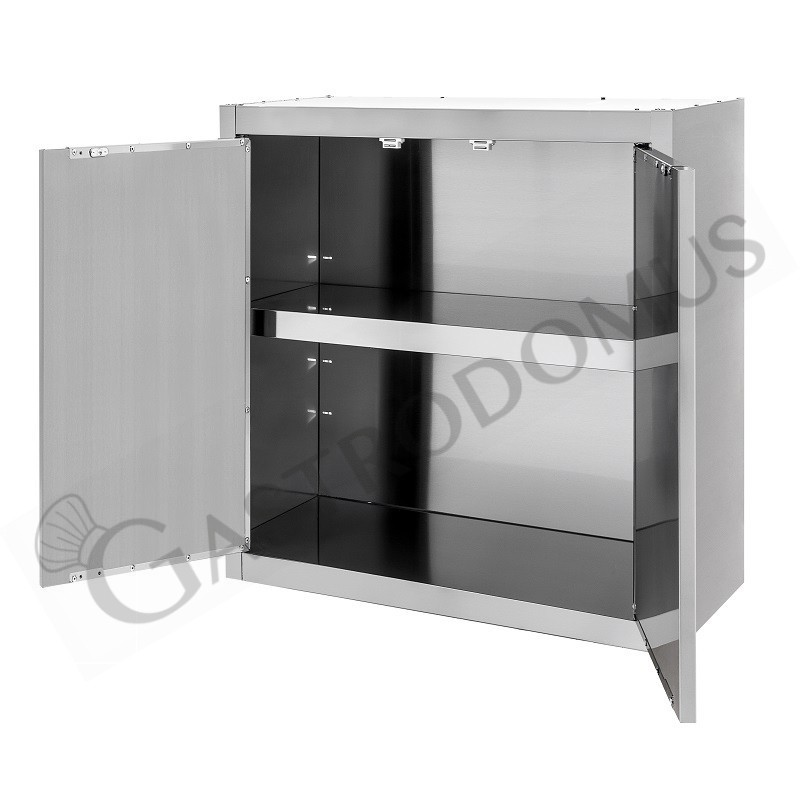 Pensile inox 2 porte battenti, misure 800x400xH660mm Pensile inox 2 porte battenti, misure 800x400xH660mm