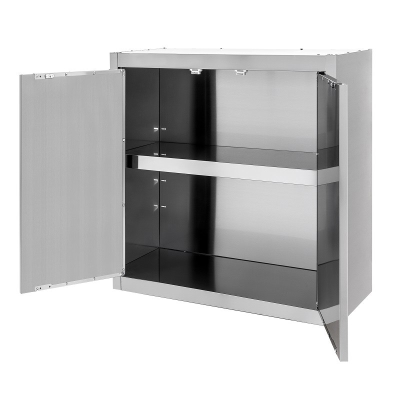 Pensile inox 2 porte battenti, misure 800x400xH660mm