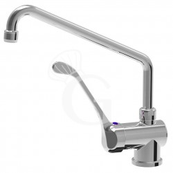 Rubinetto miscelatore monoforo orizzontale leva lunga - L 300 mm