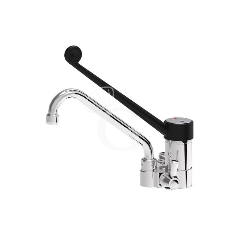 Rubinetto miscelatore monoforo con attacco doccia - L 200 mm Rubinetto miscelatore monoforo con attacco doccia - L 200 mm