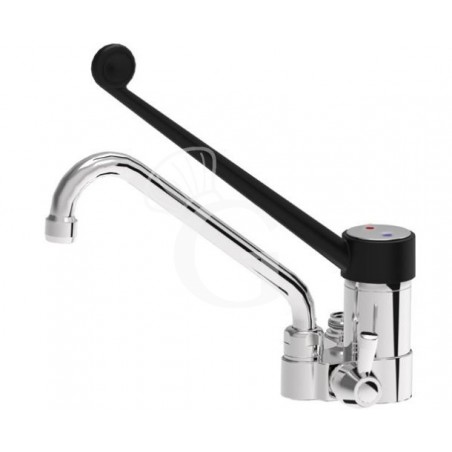 Rubinetto miscelatore monoforo con attacco doccia - L 200 mm Rubinetto miscelatore monoforo con attacco doccia - L 200 mm
