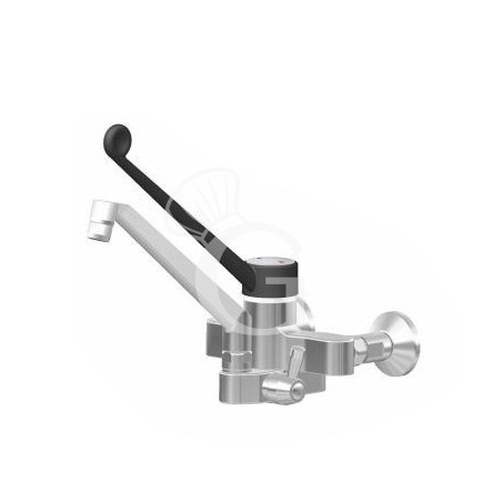 Rubinetto miscelatore biforo monocomando a muro con leva clinica - L 200 mm Rubinetto miscelatore biforo monocomando a muro con leva clinica - L 200 mm