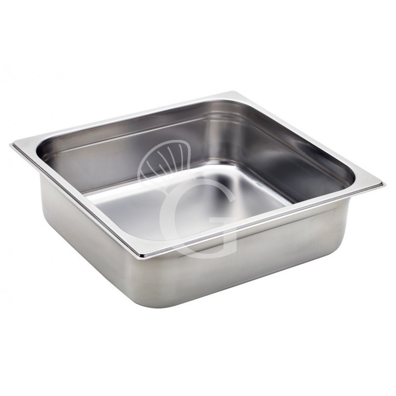 Bacinella in acciaio inox GN2/3 L 353 mm x P 325 mm x H 100 mm 8,9 LT