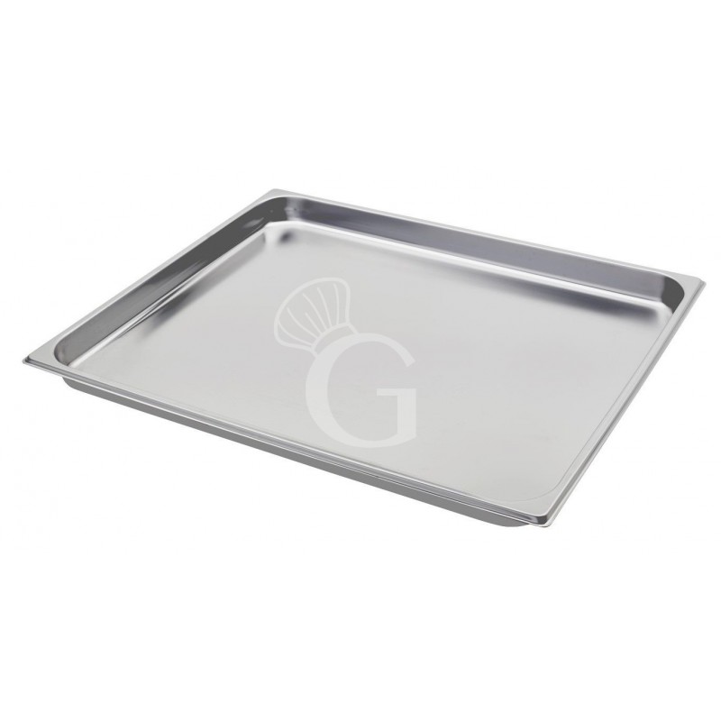 Bacinella in acciaio inox GN2/1 L 650 mm x P 530 mm x H 40 mm 12 LT