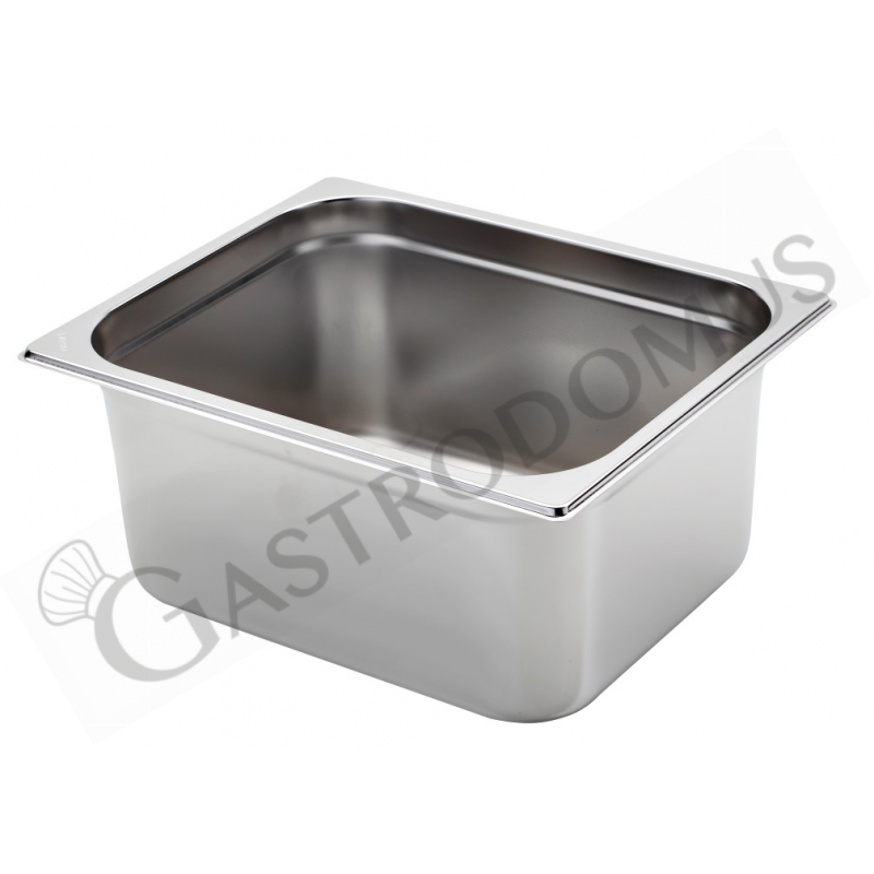 Bacinella in acciaio inox GN1/2 L 325 mm x P 265 mm x H 150 mm 9,9 LT Bacinella in acciaio inox GN1/2 L 325 mm x P 265 mm x H 150 mm 9,9 LT