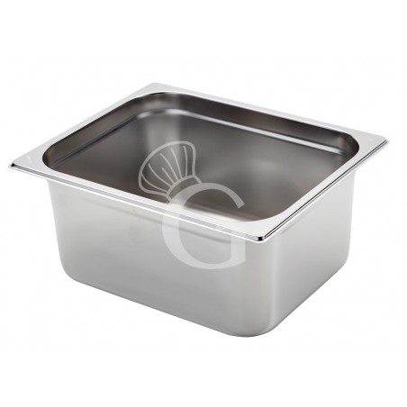 Bacinella in acciaio inox GN1/2 L 325 mm x P 265 mm x H 150 mm 9,9 LT Bacinella in acciaio inox GN1/2 L 325 mm x P 265 mm x H 150 mm 9,9 LT
