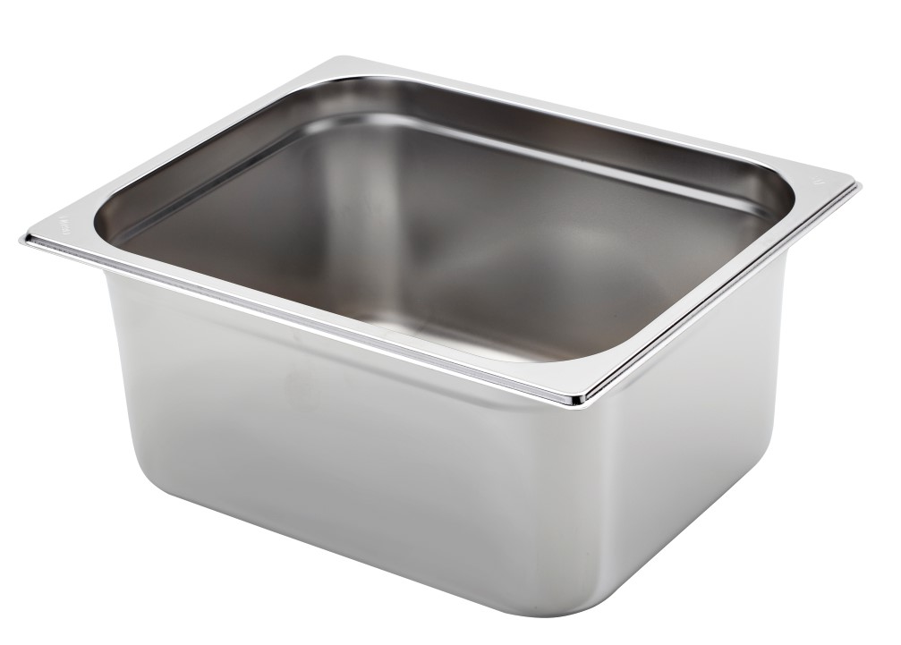 Bacinella in acciaio inox GN1/2 L 325 mm x P 265 mm x H 150 mm 9,9 LT