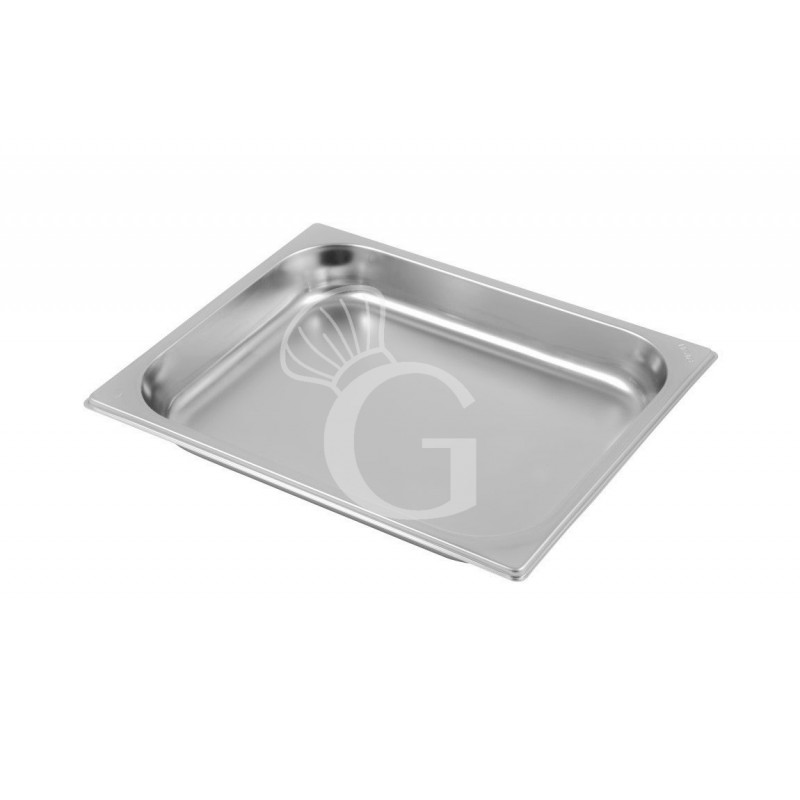 Bacinella in acciaio inox GN1/2 L 325 mm x P 265 mm x H 40 mm 2,5 LT