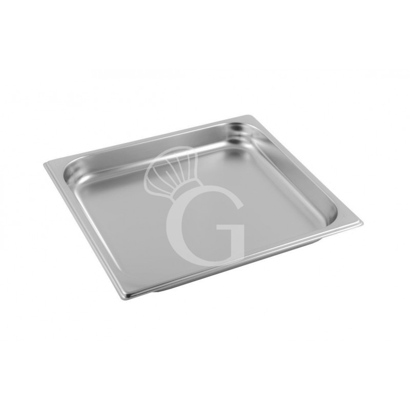 Bacinella in acciaio inox GN2/3 L 353 mm x P 325 mm x H 40 mm 3,5 LT