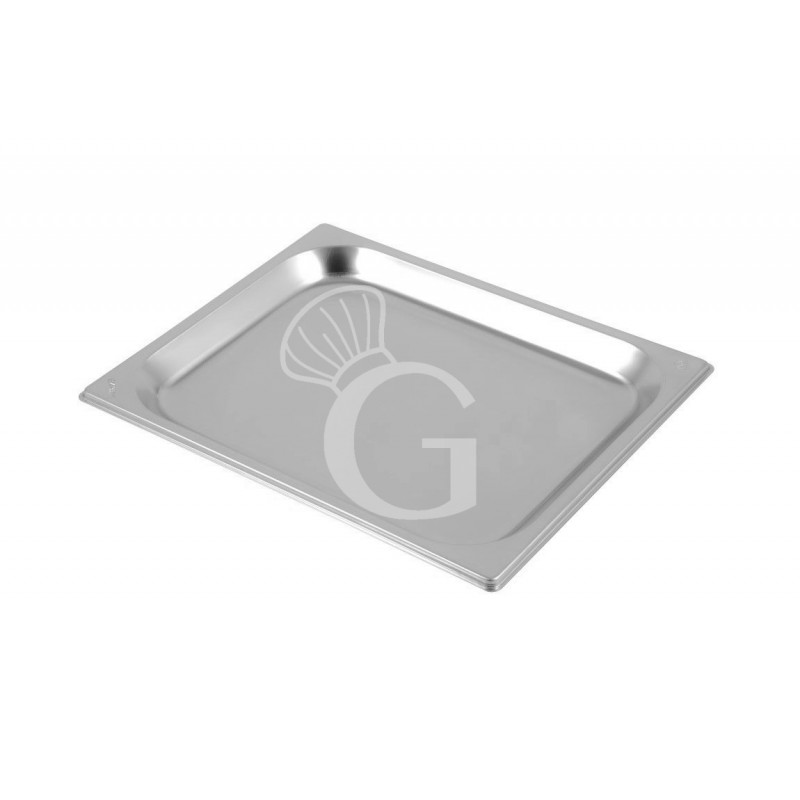 Bacinella in acciaio inox GN2/3 L 353 mm x P 325 mm x H 20 mm 1,8 LT