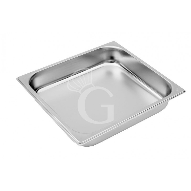 Bacinella in acciaio inox GN2/3 L 353 mm x P 325 mm x H 65 mm 5,5 LT