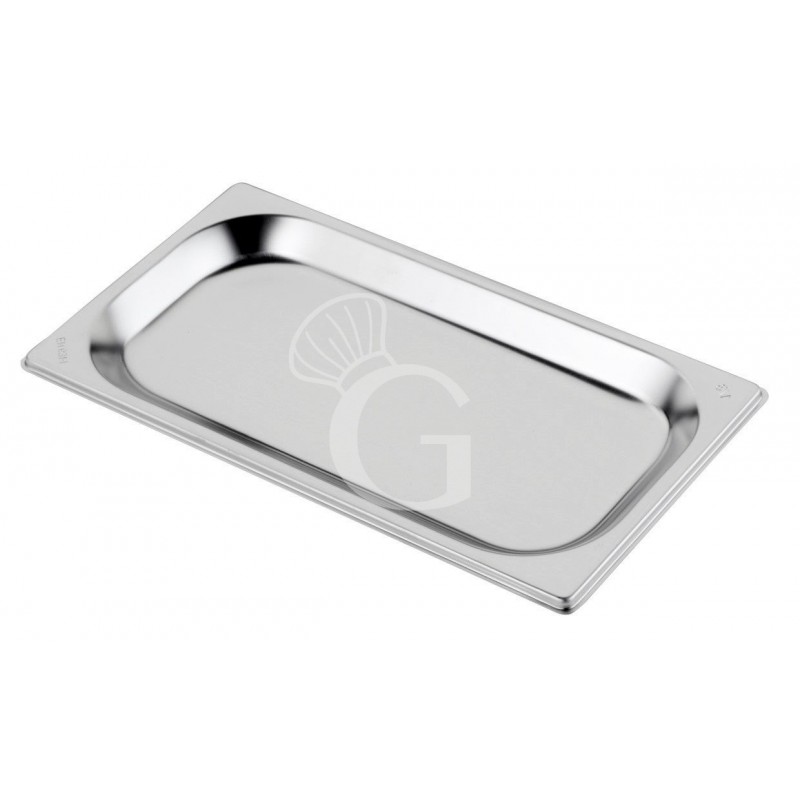 Bacinella in acciaio inox GN1/3 L 325 mm x P 175 mm x H 20 mm 0,7 LT
