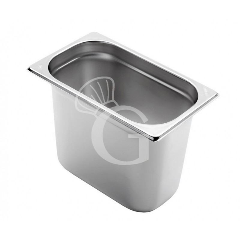 Bacinella in acciaio inox GN1/4 L 265 mm x P 162 mm x H 200 mm 4,9 LT