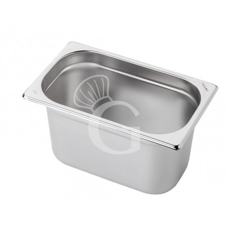 Bacinella in acciaio inox GN1/4 L 265 mm x P 162 mm x H 150 mm 4,1 LT Bacinella in acciaio inox GN1/4 L 265 mm x P 162 mm x H 150 mm 4,1 LT