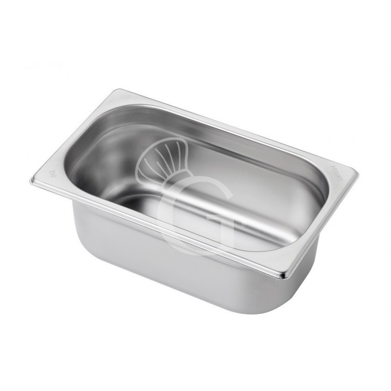 Bacinella in acciaio inox GN1/4 L 265 mm x P 162 mm x H 100 mm 2,5 LT
