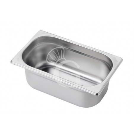 Bacinella in acciaio inox GN1/4 L 265 mm x P 162 mm x H 100 mm 2,5 LT Bacinella in acciaio inox GN1/4 L 265 mm x P 162 mm x H 100 mm 2,5 LT