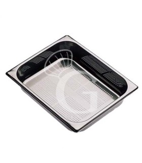 Bacinella forata in acciaio inox GN1/2 L 325 mm x P 265 mm x H 200 mm 11,6 LT