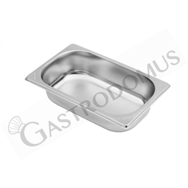 Bacinella in acciaio inox GN1/4 L 265 mm x P 162 mm x H 65 mm 1,9 LT Bacinella in acciaio inox GN1/4 L 265 mm x P 162 mm x H 65 mm 1,9 LT