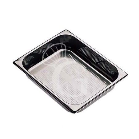Bacinella forata in acciaio inox GN1/2 L 325 mm x P 265 mm x H 100 mm 8 LT Bacinella forata in acciaio inox GN1/2 L 325 mm x P 265 mm x H 100 mm 8 LT