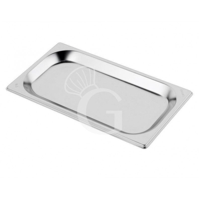 Bacinella in acciaio inox GN1/4 L 265 mm x P 162 mm x H 20 mm 0,5 LT