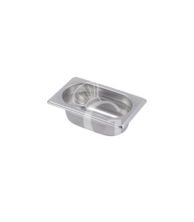Bacinella in acciaio inox GN1/9 L 176 mm x P 108 mm x H 65 mm 0,5 LT
