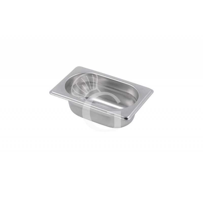Bacinella in acciaio inox GN1/9 L 176 mm x P 108 mm x H 65 mm 0,5 LT