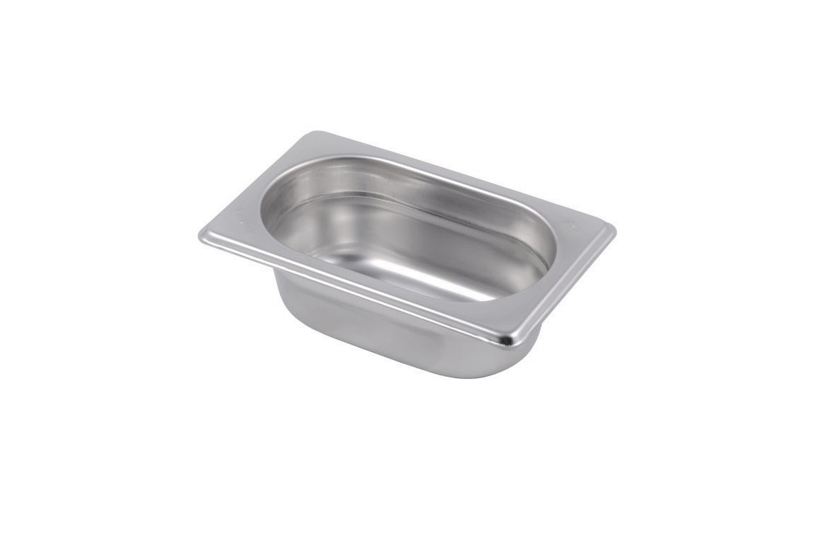 Bacinella in acciaio inox GN1/9 L 176 mm x P 108 mm x H 65 mm 0,5 LT