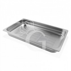 Bacinella forata in acciaio inox GN2/1 L 650 mm x P 530 mm x H 200 mm 60 LT