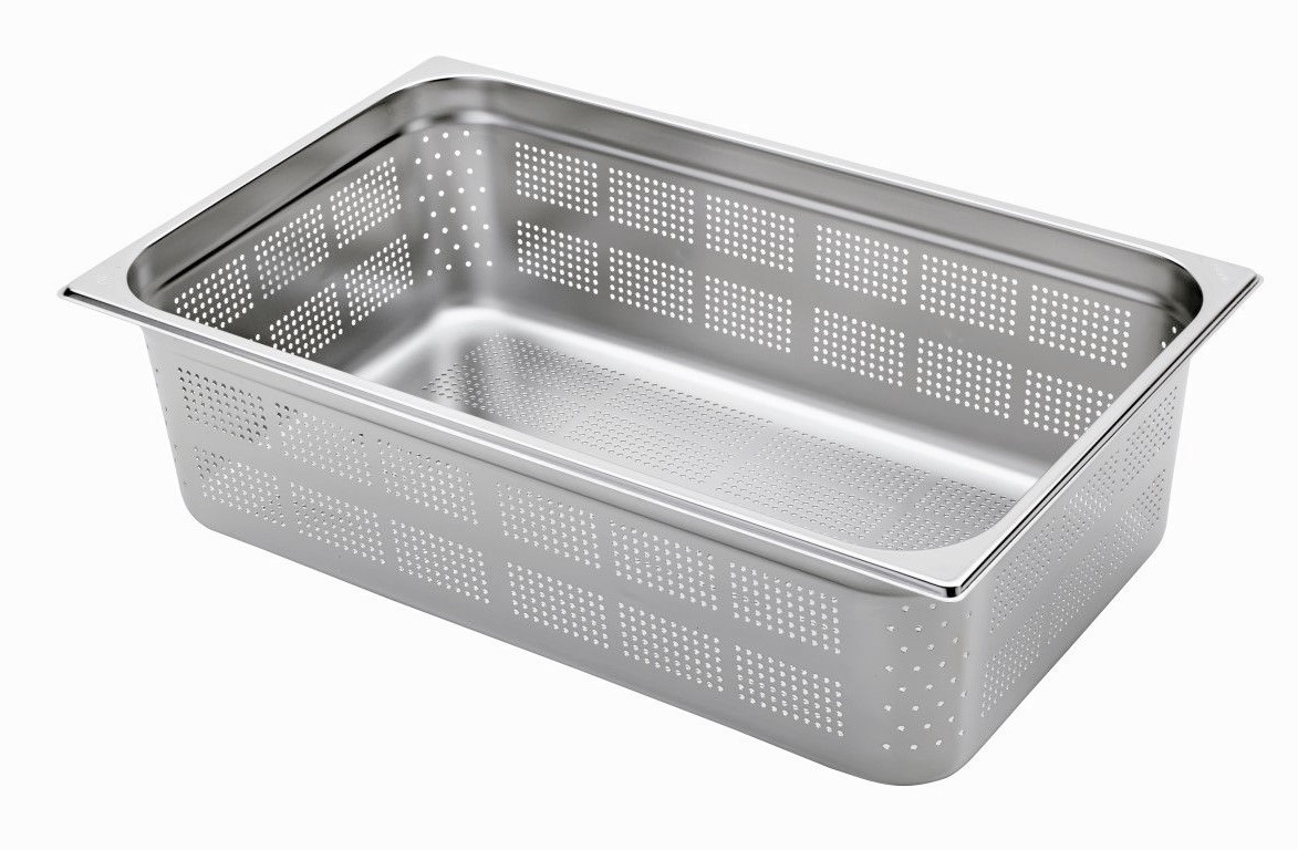 Bacinella forata in acciaio inox GN1/1 L 530 mm x P 325 mm x H 150 mm 20,6 LT