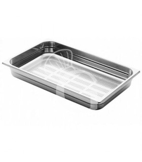 Bacinella forata in acciaio inox GN1/1 L 530 mm x P 325 mm x H 100 mm 13,3 LT