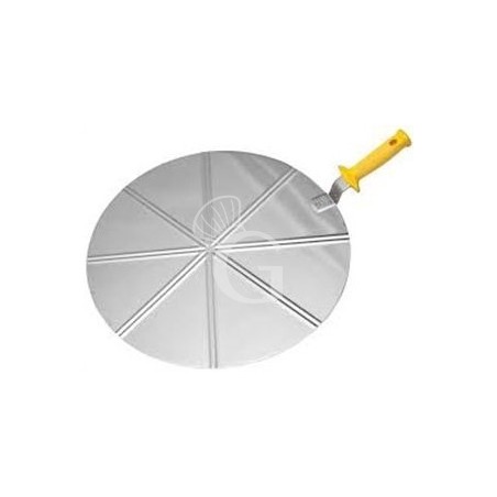 Cacciapizza in acciaio inox di diametro 45 cm - 8 porzioni Cacciapizza in acciaio inox di diametro 45 cm - 8 porzioni