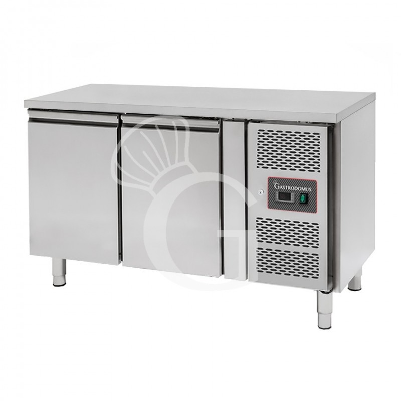 Tavolo frigo con 2 porte, Prof.600 e temperatura positiva